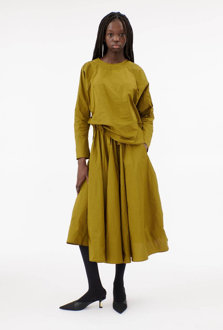 Odeeh Ultra Light Taffeta Shirt, Goldolive Auslauf