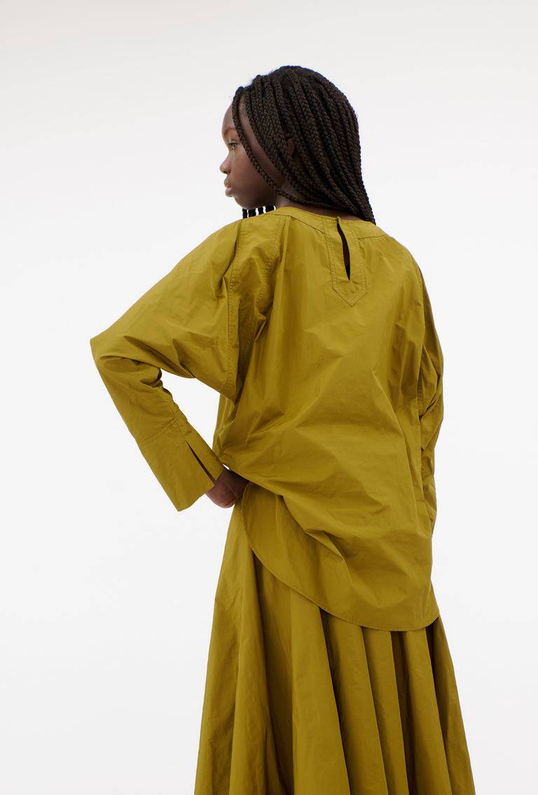 Odeeh Ultra Light Taffeta Shirt, Goldolive Auslauf