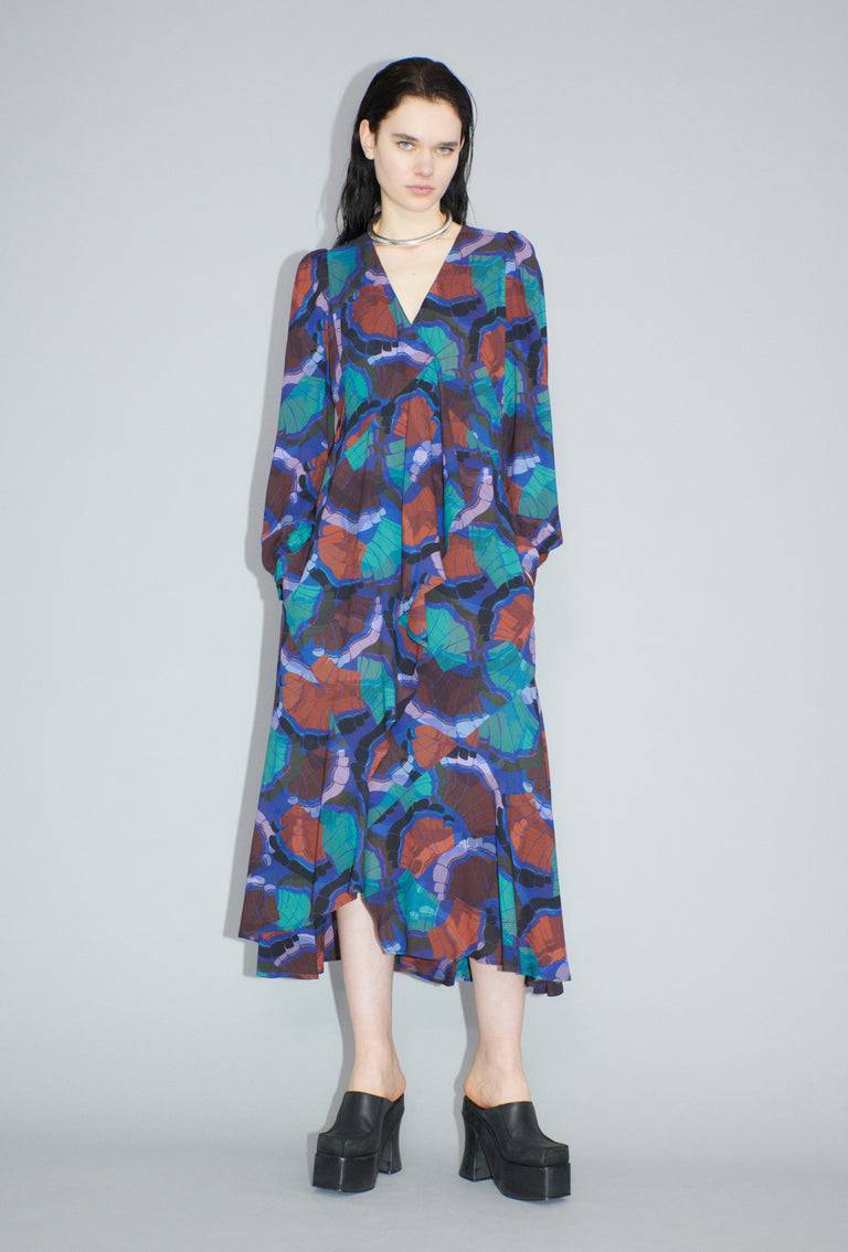 Odeeh Fans Kleid, Peacock Meist gekauft