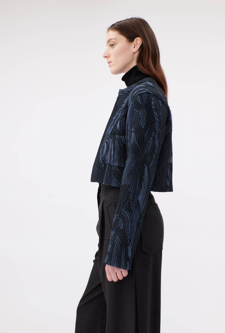 Odeeh Stretch Matelassè Jacke, Ink Limitierter Zeitrabatt