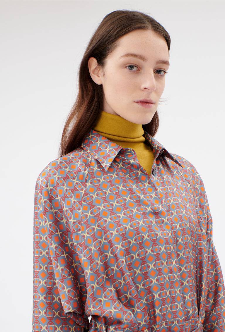 Odeeh Ovals & Squares Kleid, Stone Fabrik Onlineshop