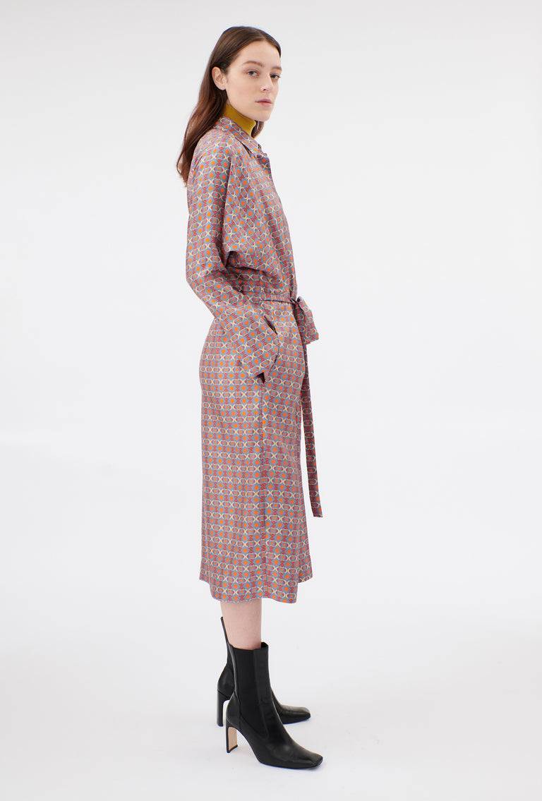 Odeeh Ovals & Squares Kleid, Stone Fabrik Onlineshop