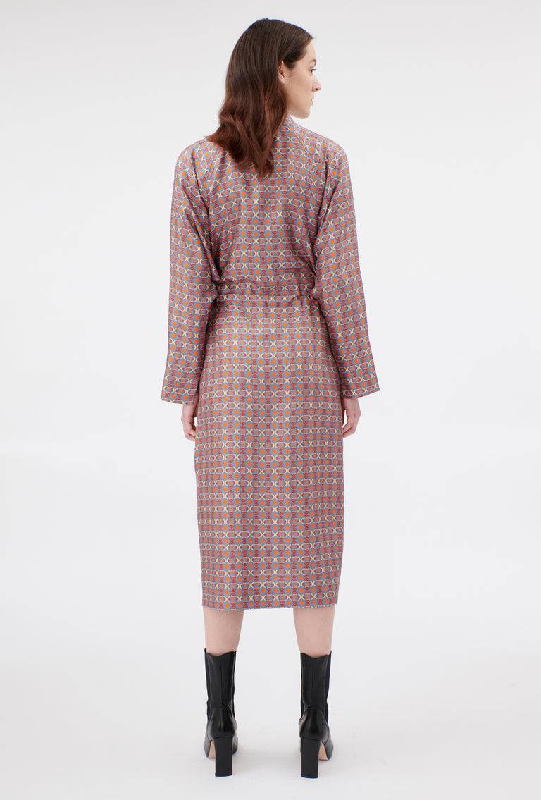 Odeeh Ovals & Squares Kleid, Stone Fabrik Onlineshop