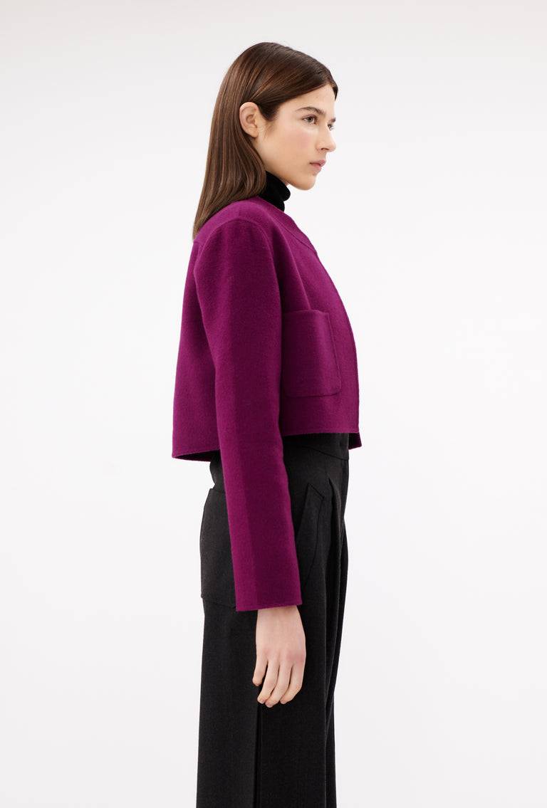 Odeeh Double Face Cashmere-Wool Jacke, Cyclamen Fabrikpreis