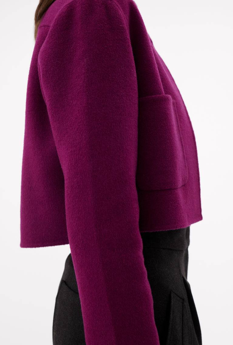 Odeeh Double Face Cashmere-Wool Jacke, Cyclamen Fabrikpreis
