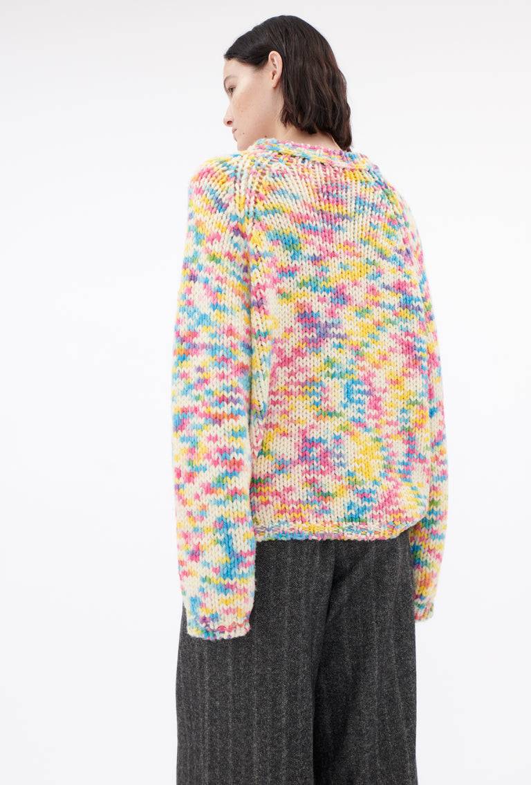 Odeeh Multicolor Printed Wool Pullover, Candy Sonderangebot