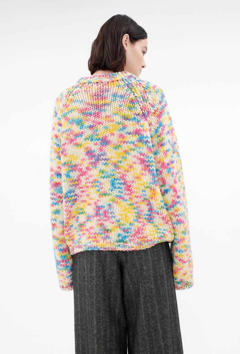 Odeeh Multicolor Printed Wool Pullover, Candy Sonderangebot
