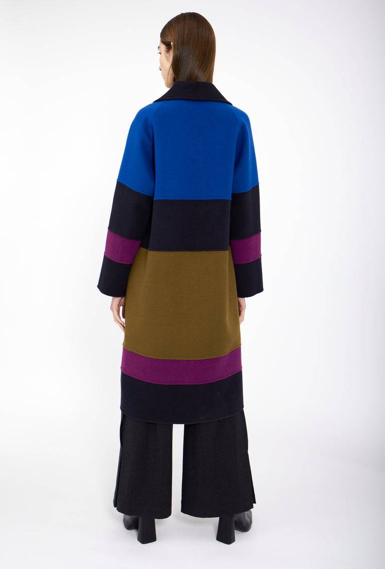 Odeeh Double Face Cashmere-Wool Mantel, Multicolor Versandkostenfrei