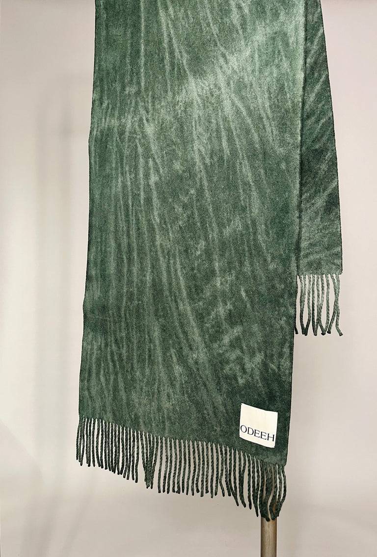Odeeh Cold Dyed Schal, Forest Großer Ausverkauf