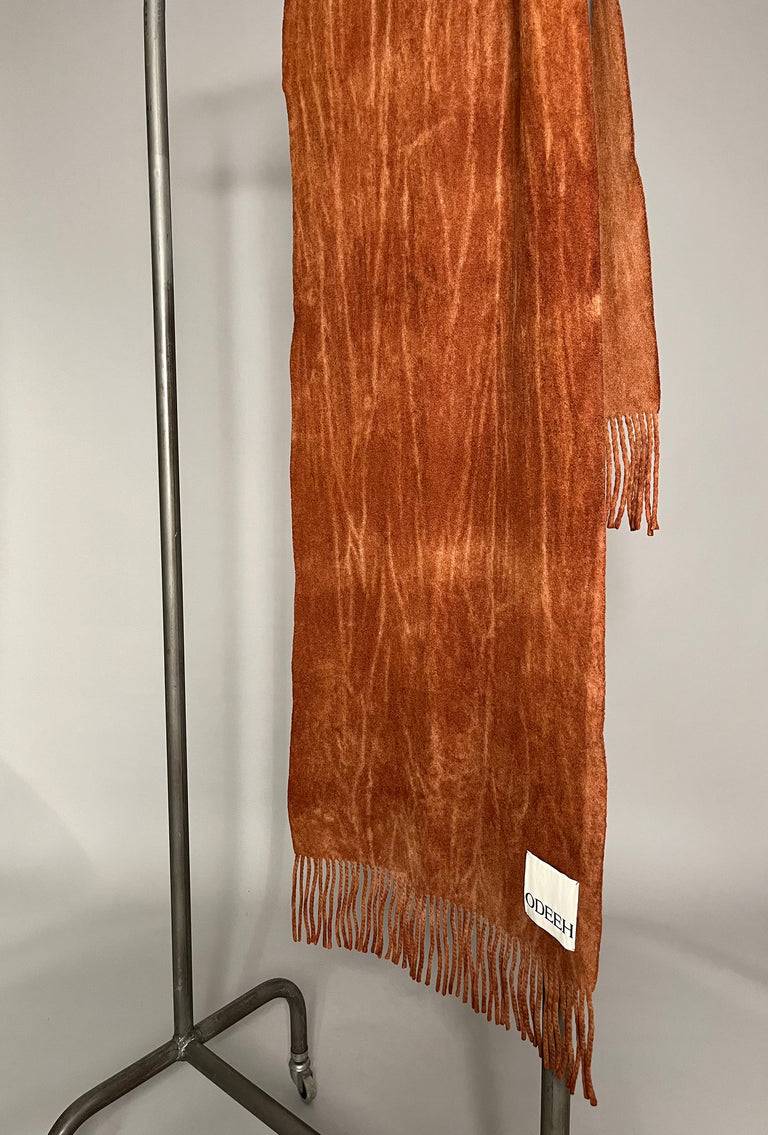 Odeeh Cold Dyed Schal, Toffee Begrenztes Angebot