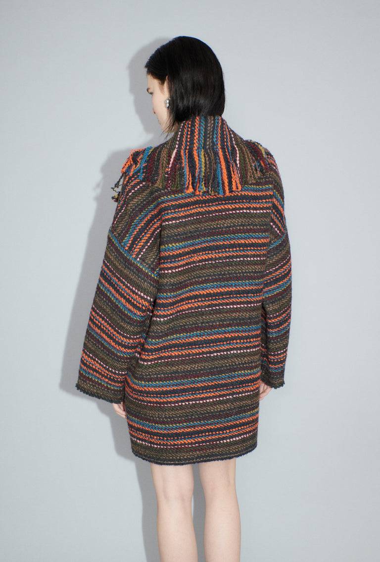 Odeeh Multicolor Stripe Jacke, Charcoal Black Friday