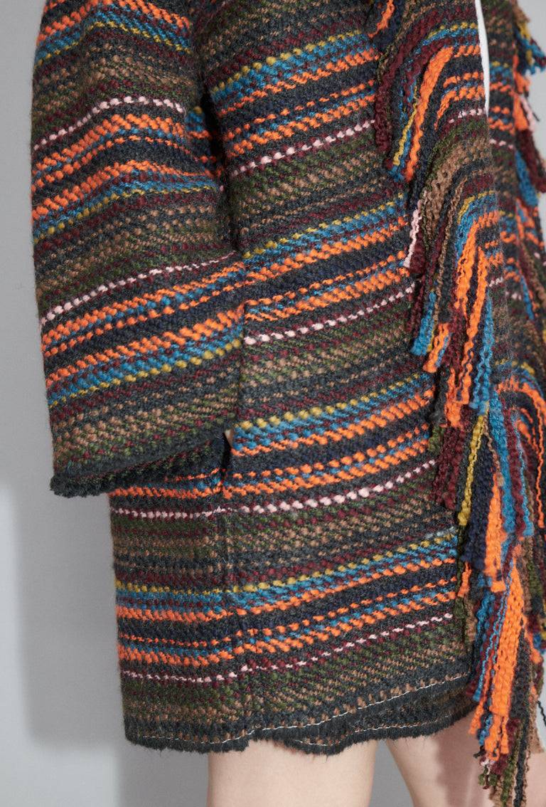 Odeeh Multicolor Stripe Jacke, Charcoal Black Friday