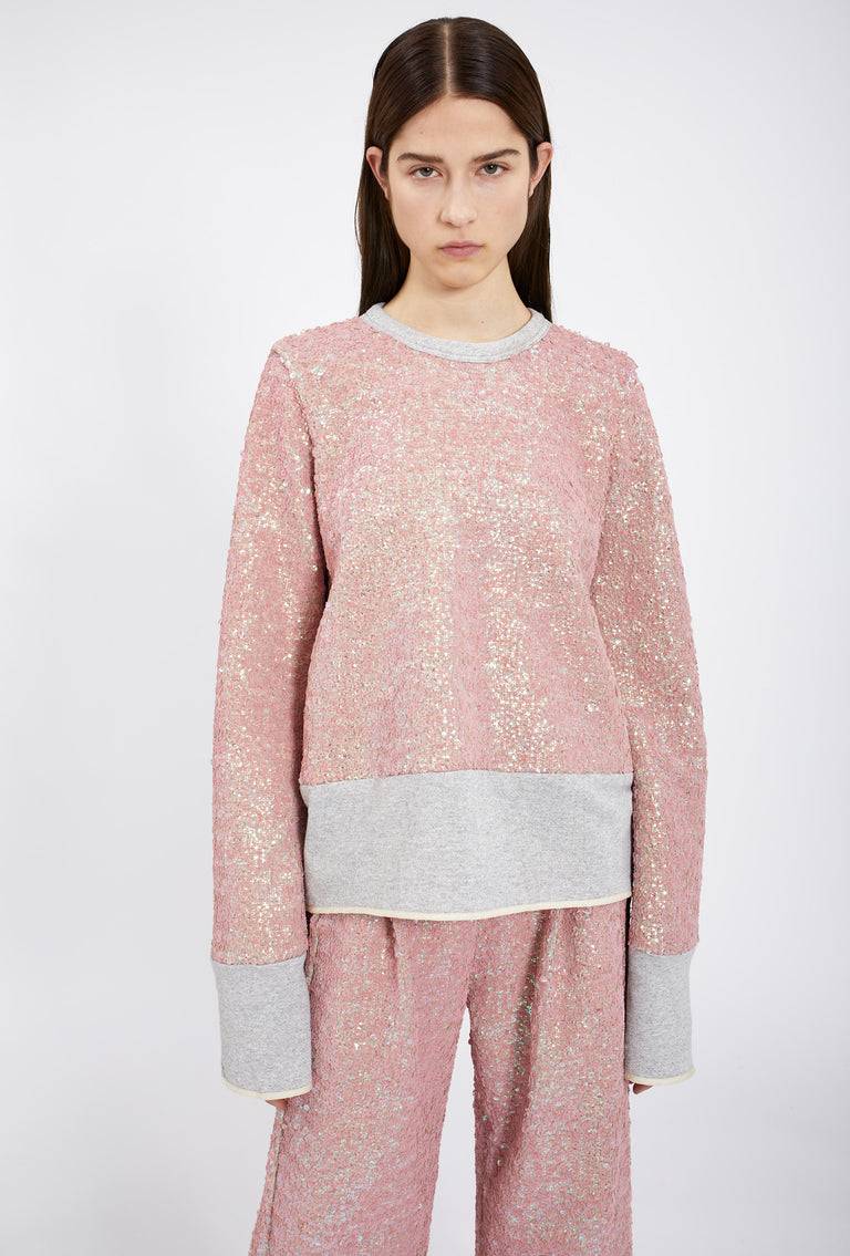 Odeeh Terry Sequins Shirt, Rosé Weihnachtsangebot