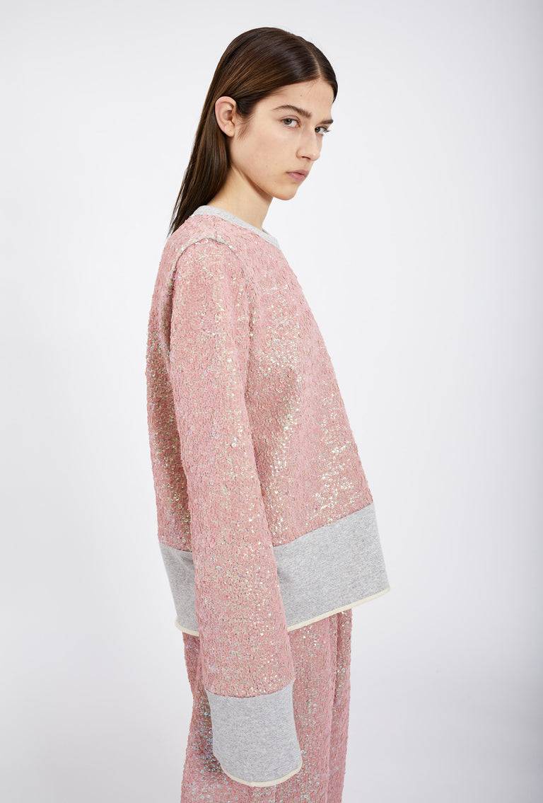 Odeeh Terry Sequins Shirt, Rosé Weihnachtsangebot