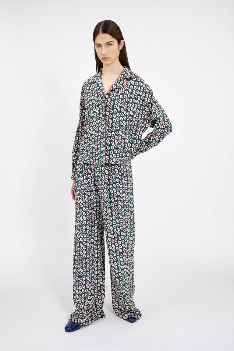 Odeeh Prisms Bluse, Juniper Kostenlose Rückgabe