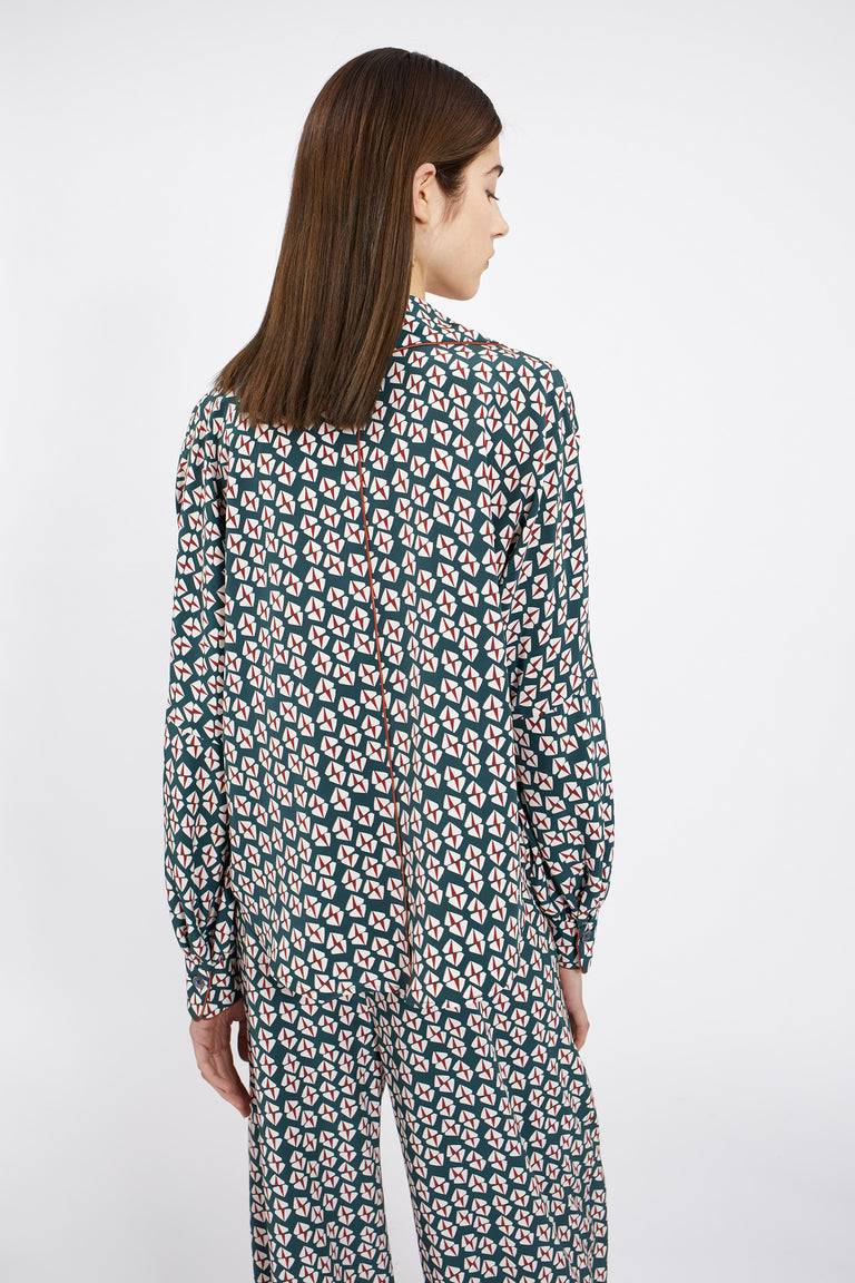 Odeeh Prisms Bluse, Juniper Kostenlose Rückgabe