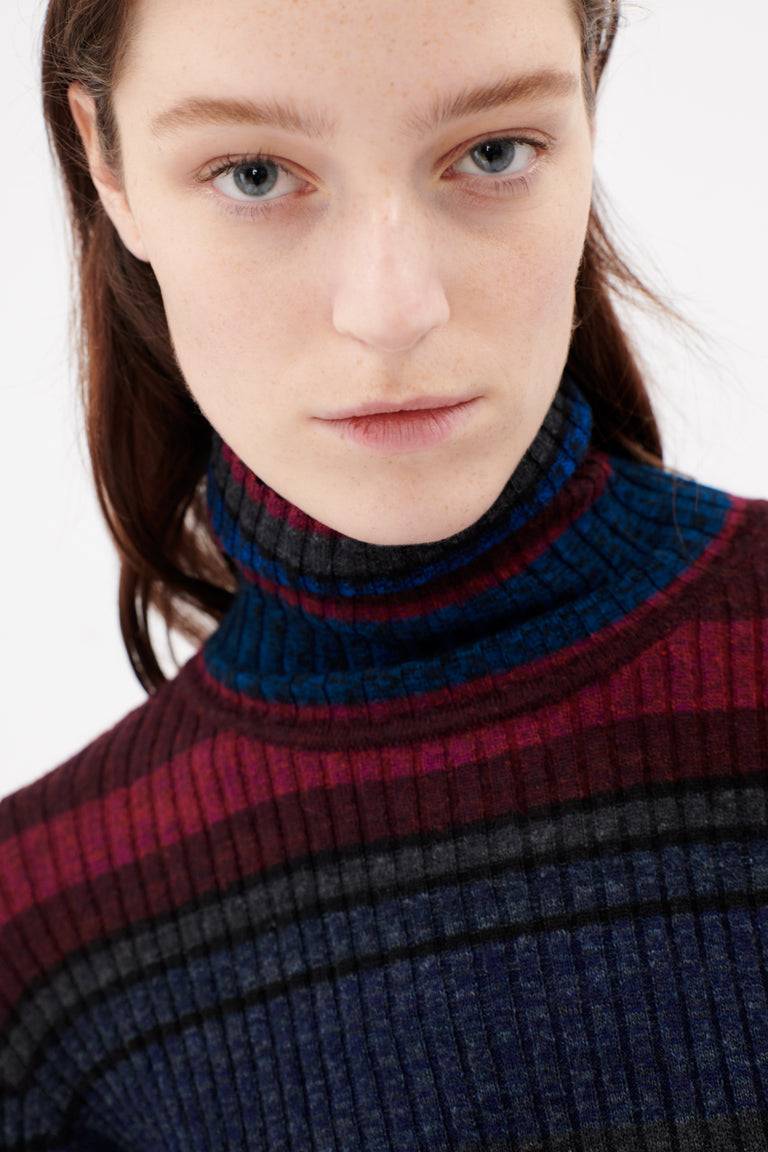 Odeeh Placed Stripe Wool Pullover, Vermillion Bis zu 50% Rabatt