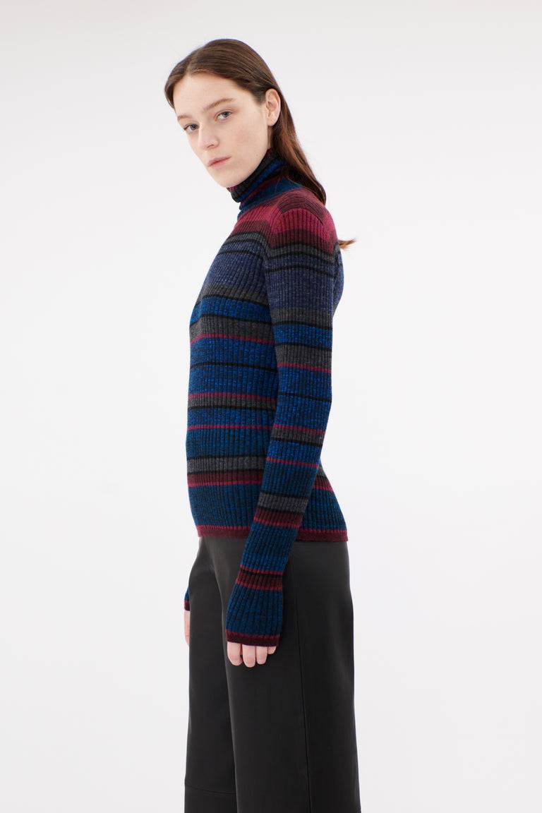 Odeeh Placed Stripe Wool Pullover, Vermillion Bis zu 50% Rabatt