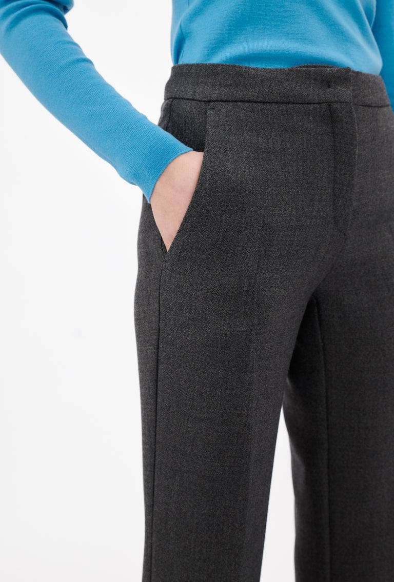 Odeeh Savile Row Wool Pique Hose, Charcoal 2025