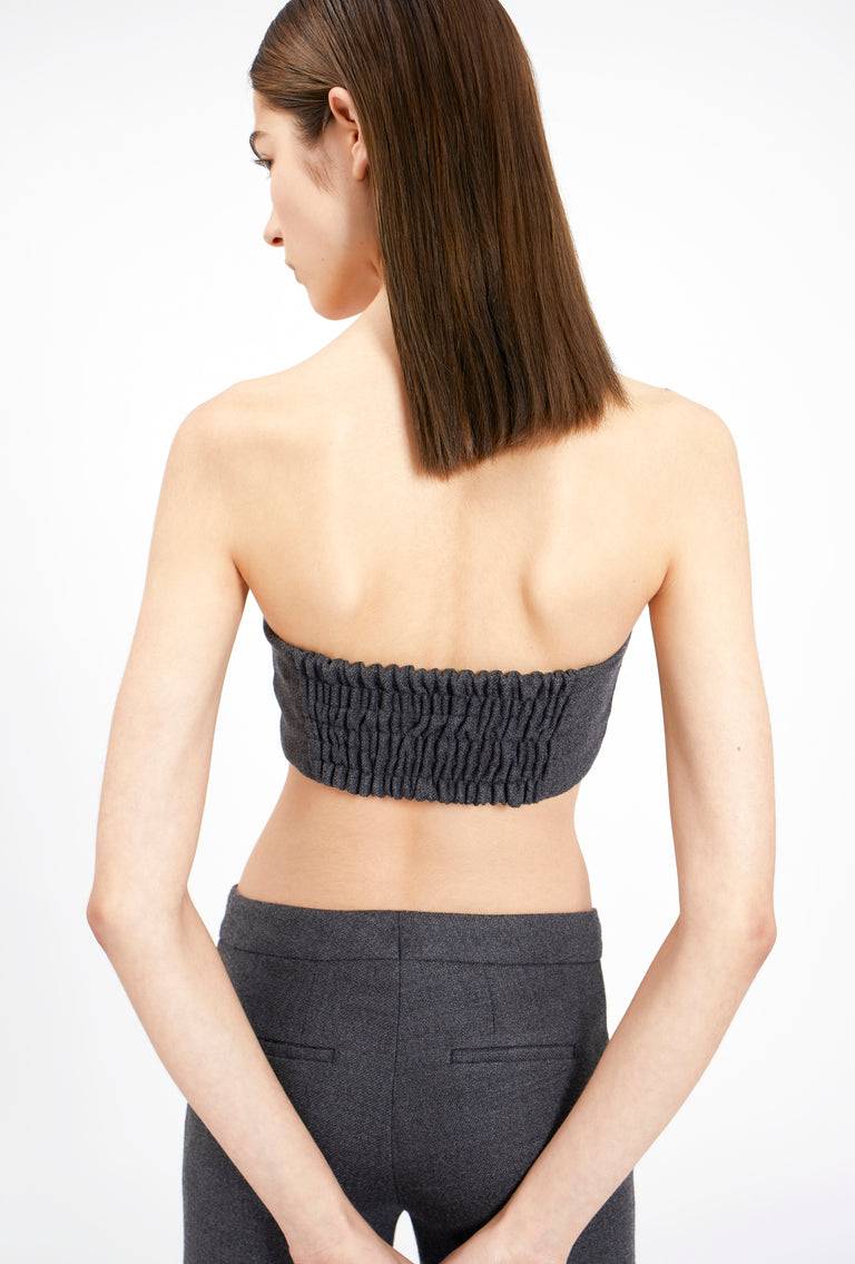 Odeeh Savile Row Wool Pique Top, Charcoal Outlet