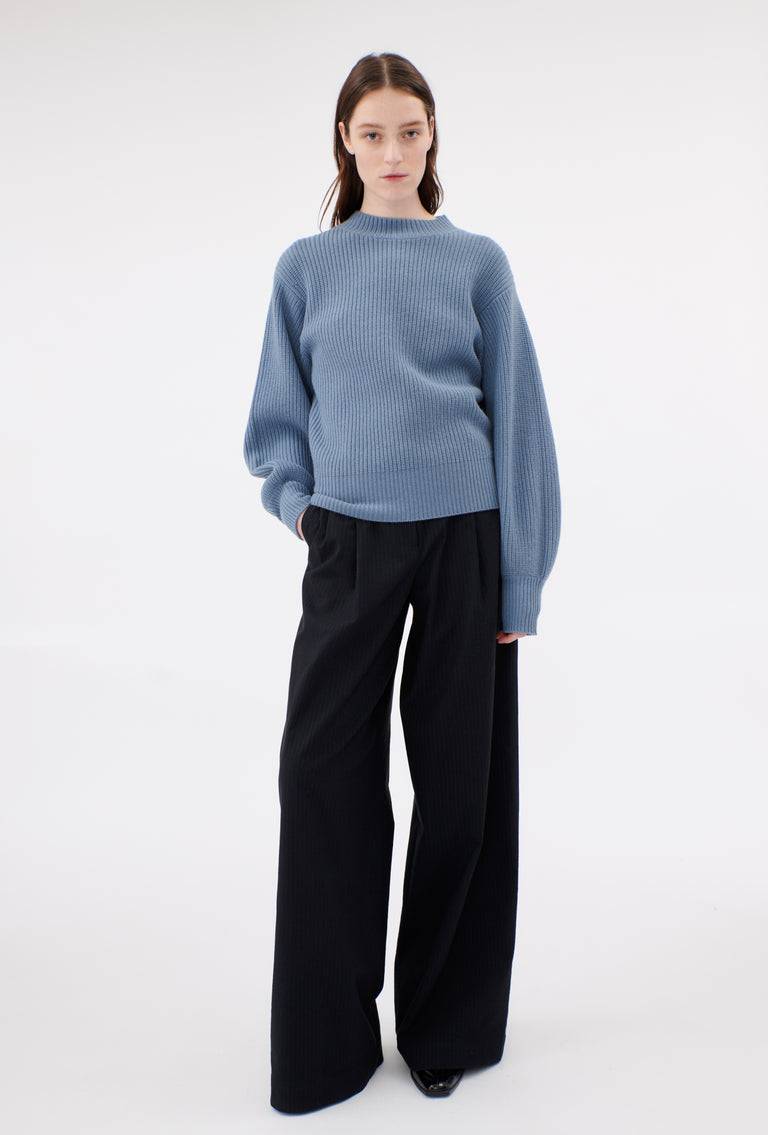 Odeeh Cash-Wool-Mix Pullover, Frosty Blue Verkauf