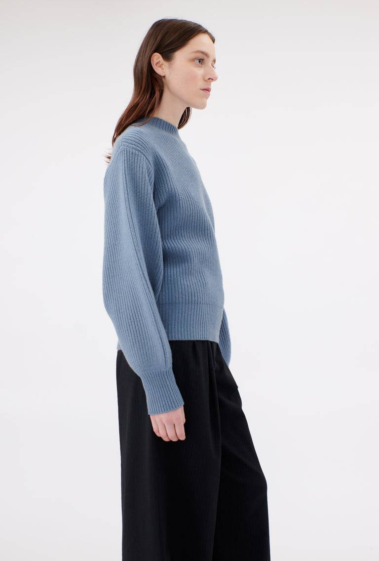 Odeeh Cash-Wool-Mix Pullover, Frosty Blue Verkauf