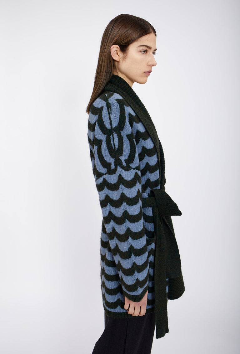 Odeeh Waves Cardigan, Mermaid Green Hotsell