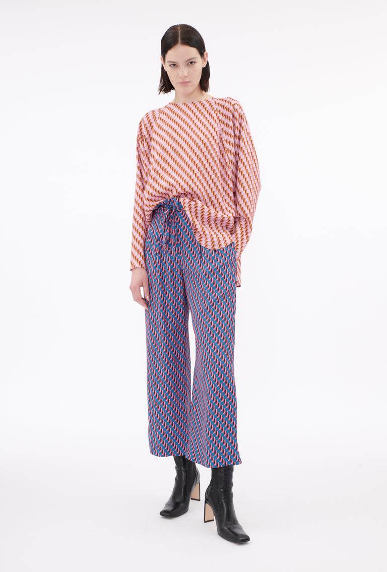Odeeh Diagonal Waves Bluse, Candy Limitierter Zeitrabatt