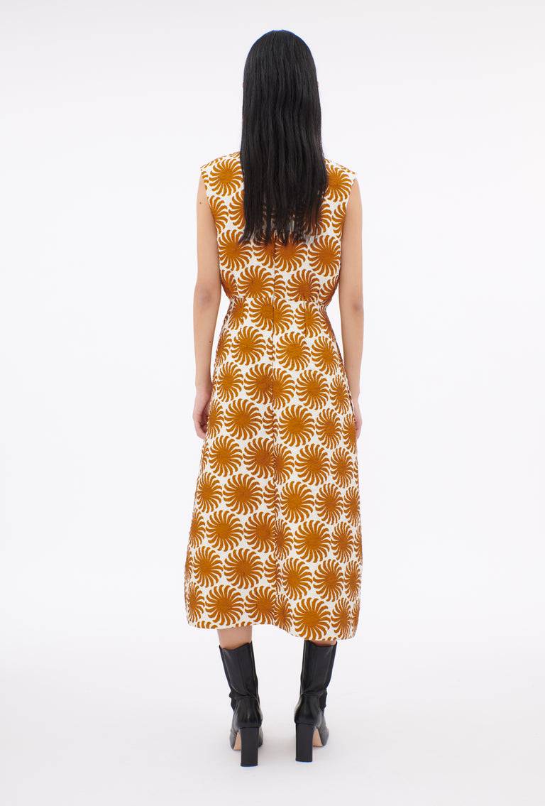 Odeeh Asters Kleid, Goldocker Günstig kaufen