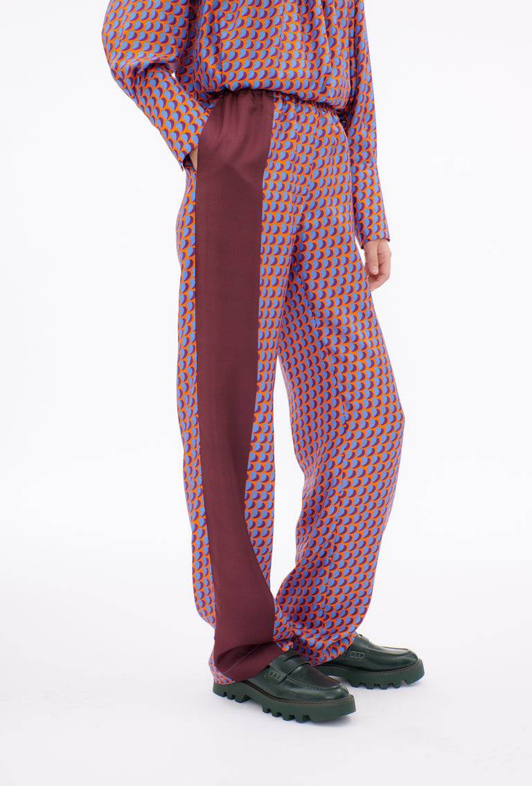 Odeeh Baisers Silk Twill Hose, Cobalt Muttertagsangebot
