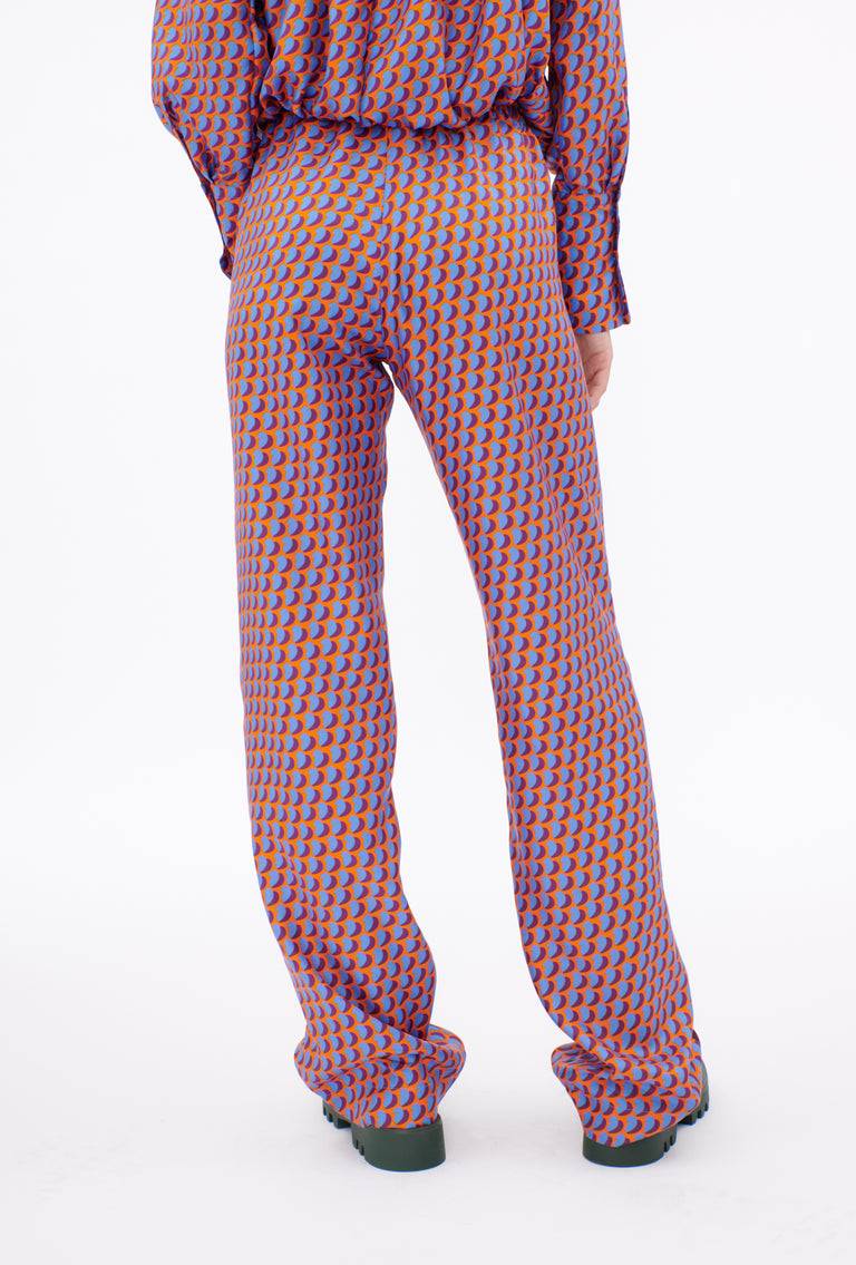 Odeeh Baisers Silk Twill Hose, Cobalt Muttertagsangebot