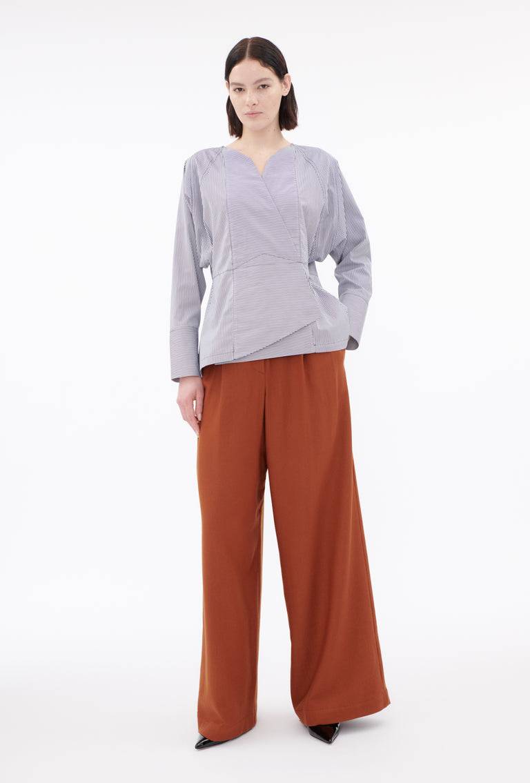 Odeeh Stripes Bluse, Navy White Vatertagsangebot