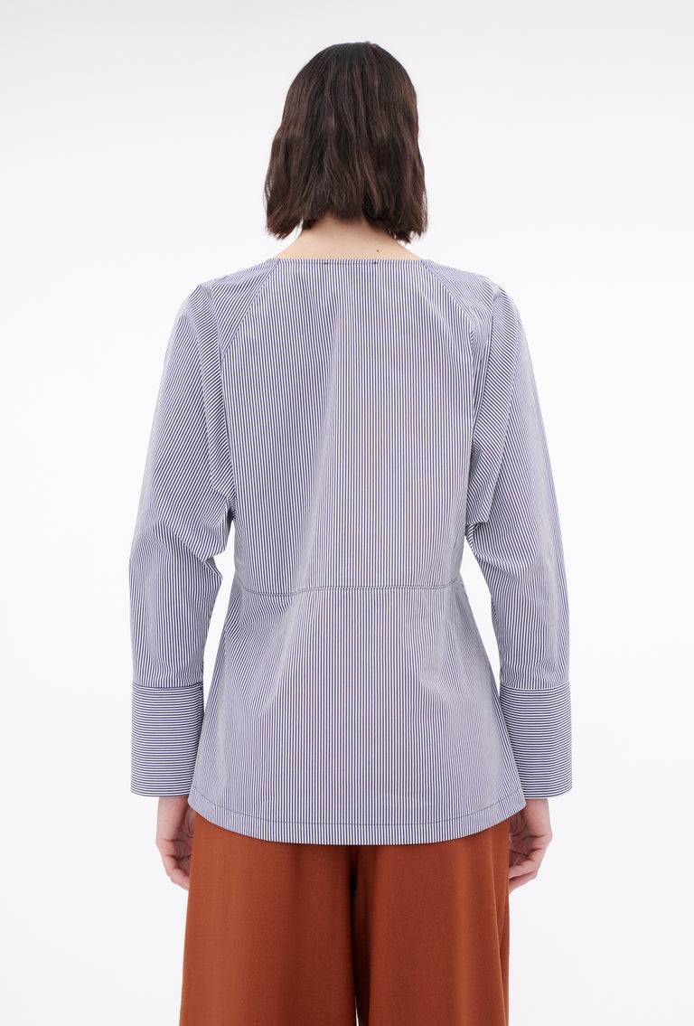 Odeeh Stripes Bluse, Navy White Vatertagsangebot