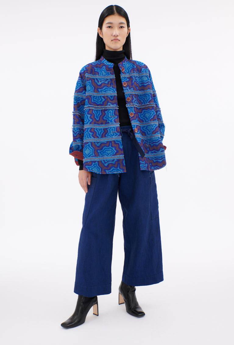 Odeeh Achats, Big Bluse, Light Indigo Jubiläumsangebot