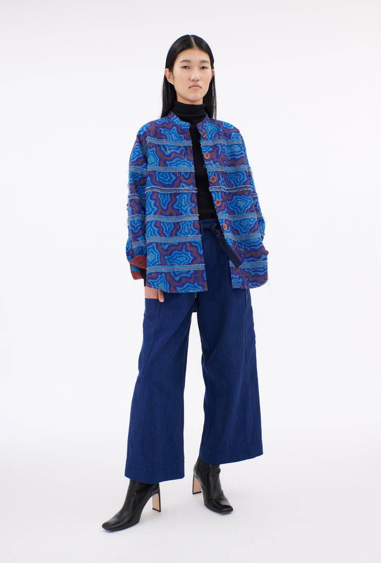 Odeeh Achats, Big Bluse, Light Indigo Jubiläumsangebot