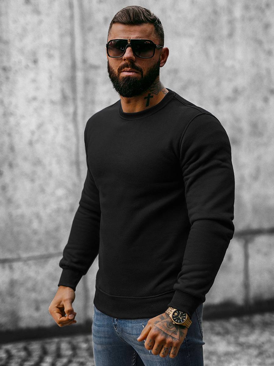 Ozonee Herren Trainingsanzug Schwarz OZONEE 06 Bis zu 55% Rabatt