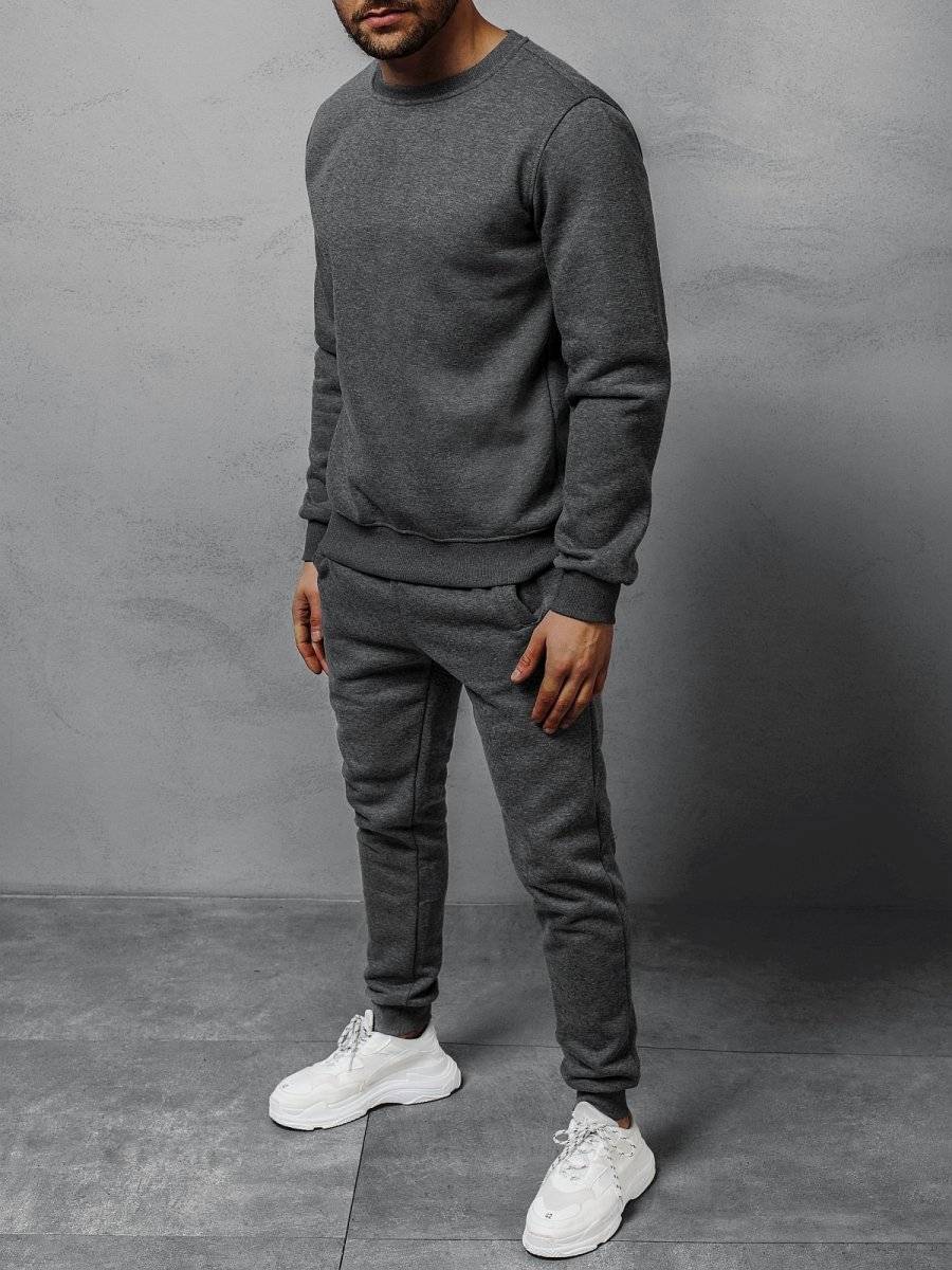 Ozonee Herren Trainingsanzug Dunkelgrau OZONEE 05 Discount Store für neue Produkte
