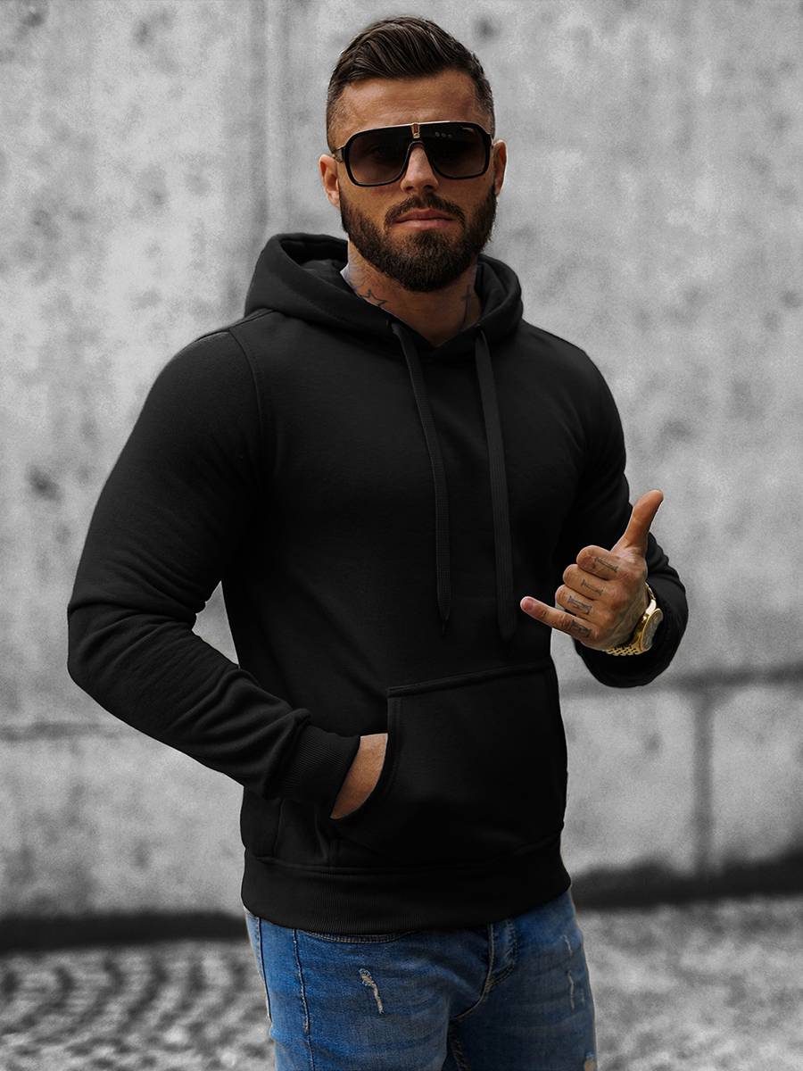 Ozonee Herren Trainingsanzug Schwarz OZONEE 04 Nur noch ein Tag übrig