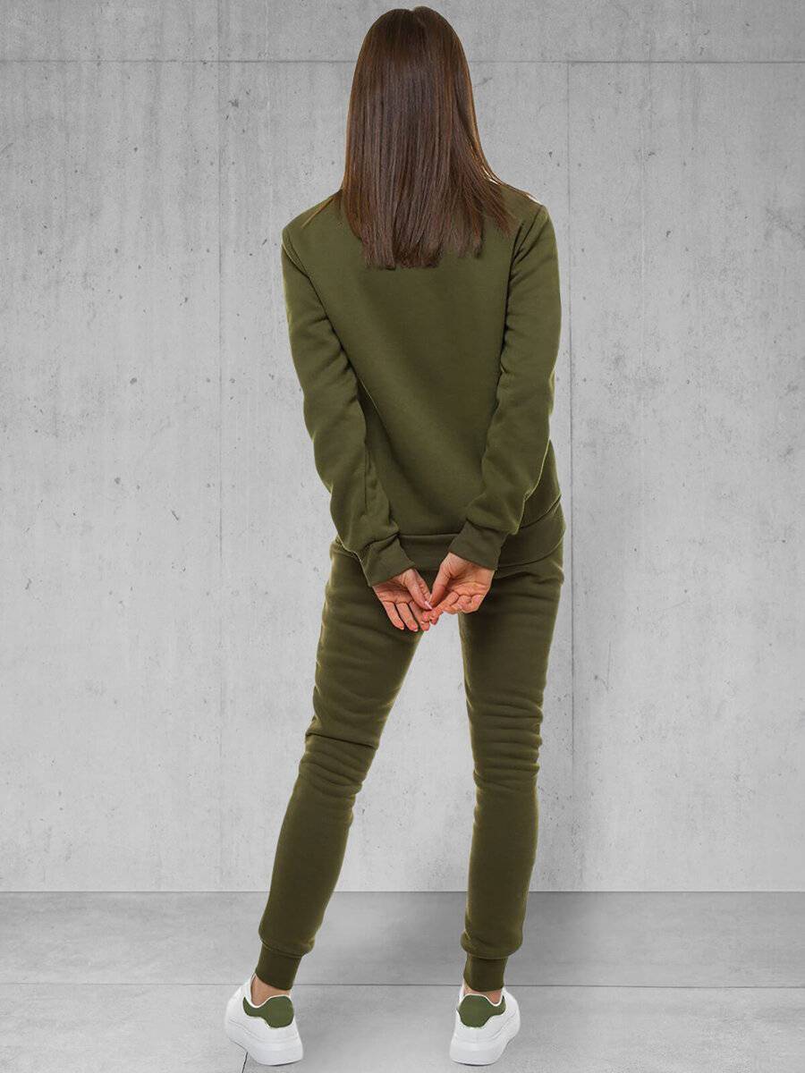 Ozonee Damen Trainingsanzug Khaki OZONEE 51 Begrenzt auf 3 Tage