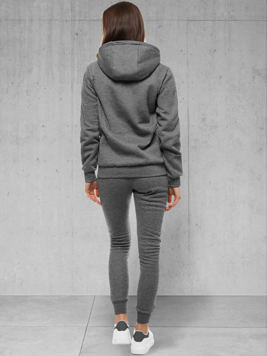 Ozonee Damen Trainingsanzug Anthrazit OZONEE 18 Auslauf