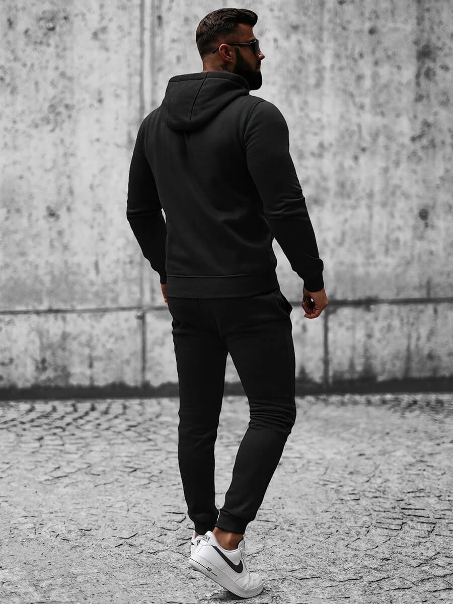 Ozonee Herren Sportanzug Schwarz OZONEE JS/XW2008 Begrenzte Freigabe