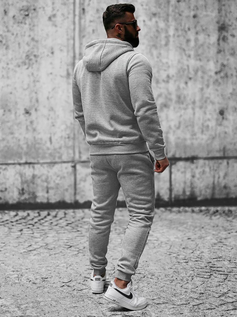 Ozonee Herren Sportanzug Grau OZONEE JS/XW2008 Letzte 3 Tage