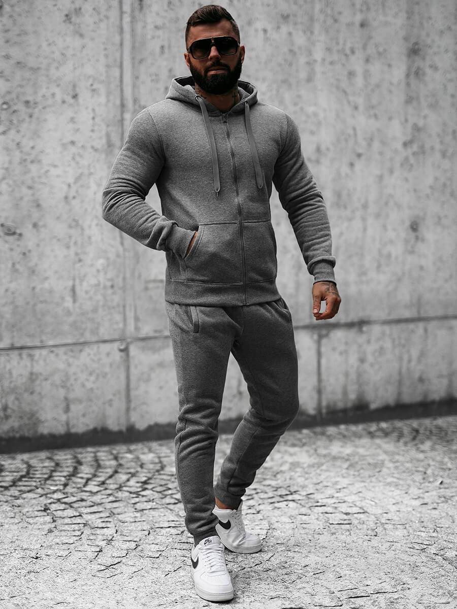 Ozonee Herren Sportanzug Anthrazit OZONEE JS/XW2008 JETZT KAUFEN