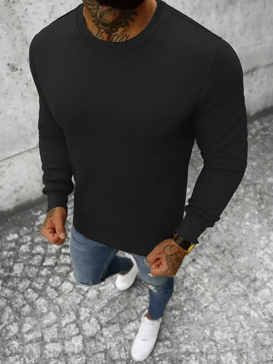 Ozonee Herren Sportanzug Schwarz OZONEE JS/XW2001 Neueste Stile