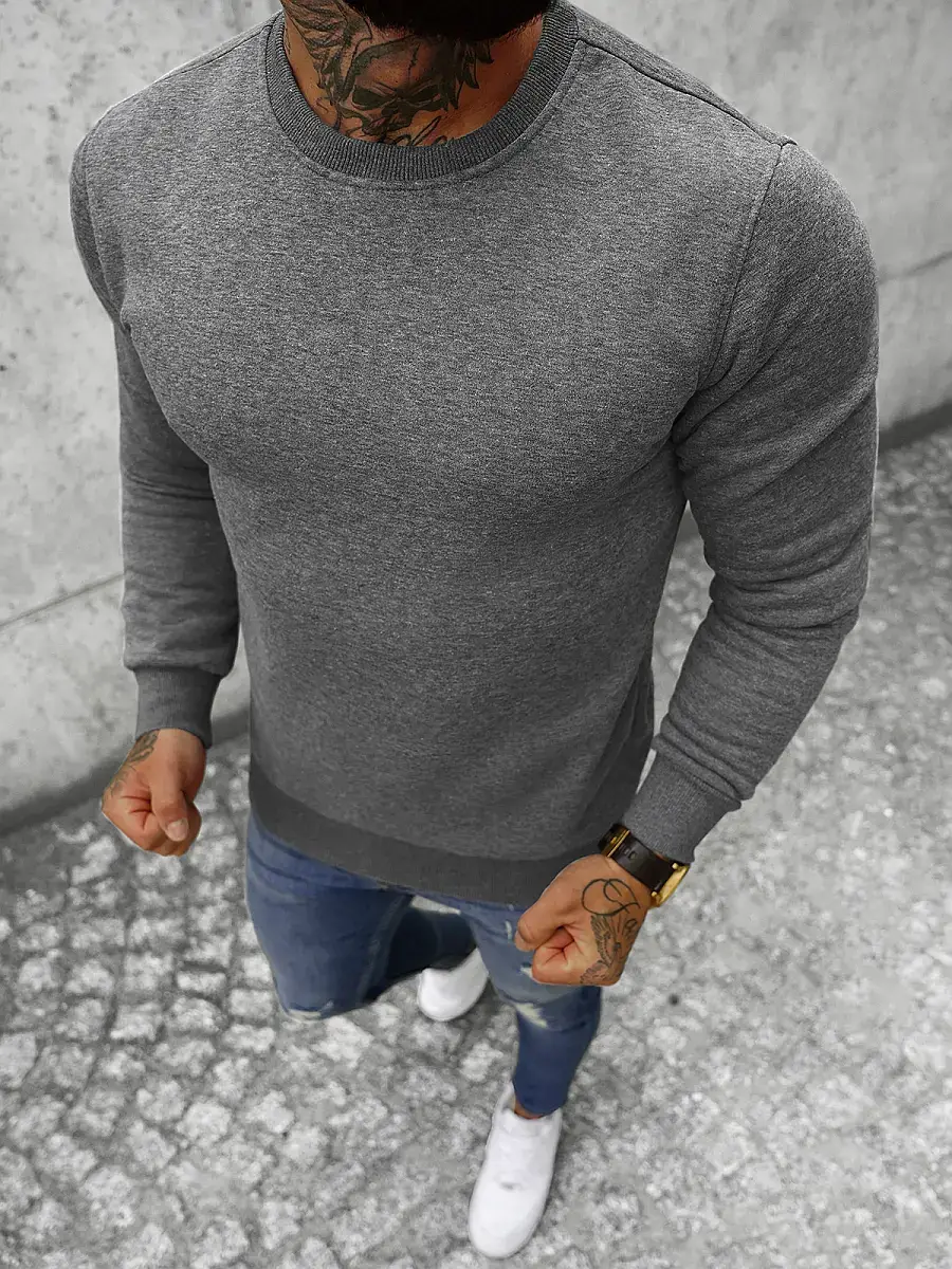 Ozonee Herren Sportanzug Anthrazit OZONEE JS/XW2001 Letzter Tag