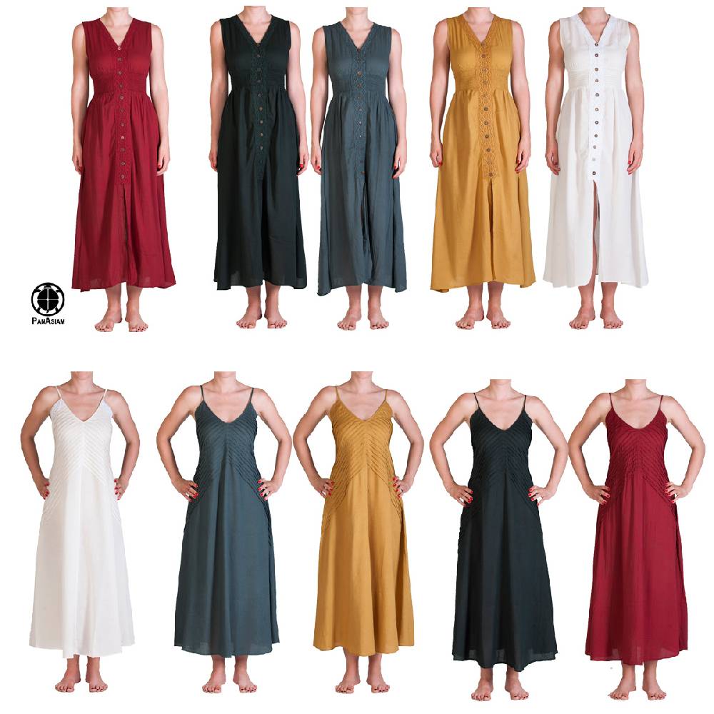 Panasiam Sommerkleid aus Baumwolle | verschiedene Schnitte 50% Rabatt mit kostenlosem Versand