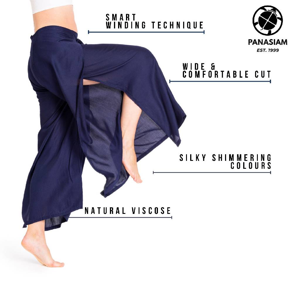 Panasiam Wickelhose einfarbig Kostenloser Versand international