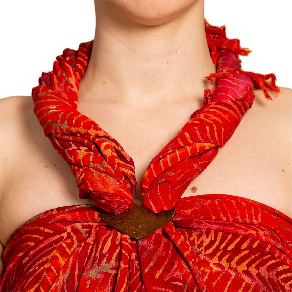 Panasiam Sarong Wachsbatik orangetöne Neuheiten