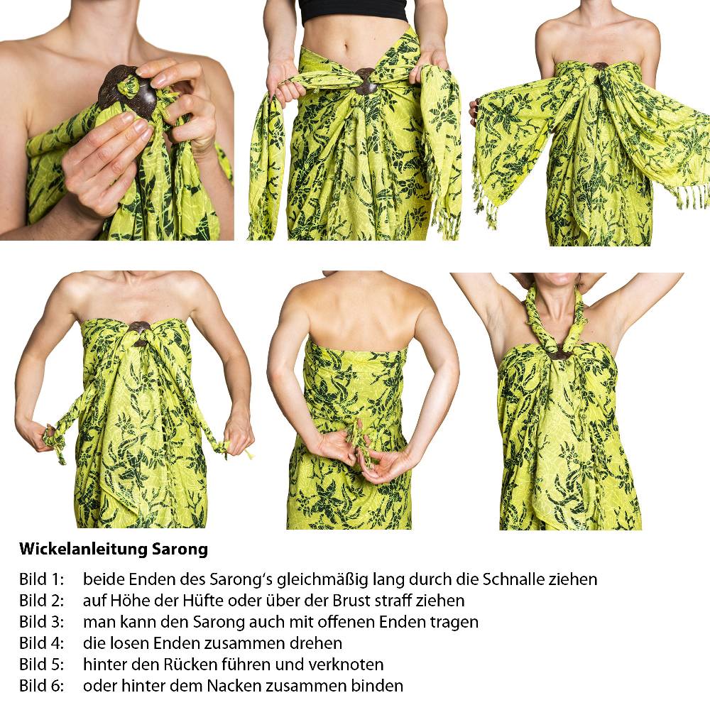Panasiam Sarong Wachsbatik blautöne Saisonale Angebote