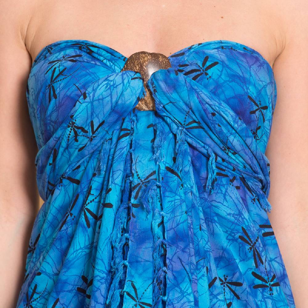 Panasiam Sarong Wachsbatik blautöne Saisonale Angebote
